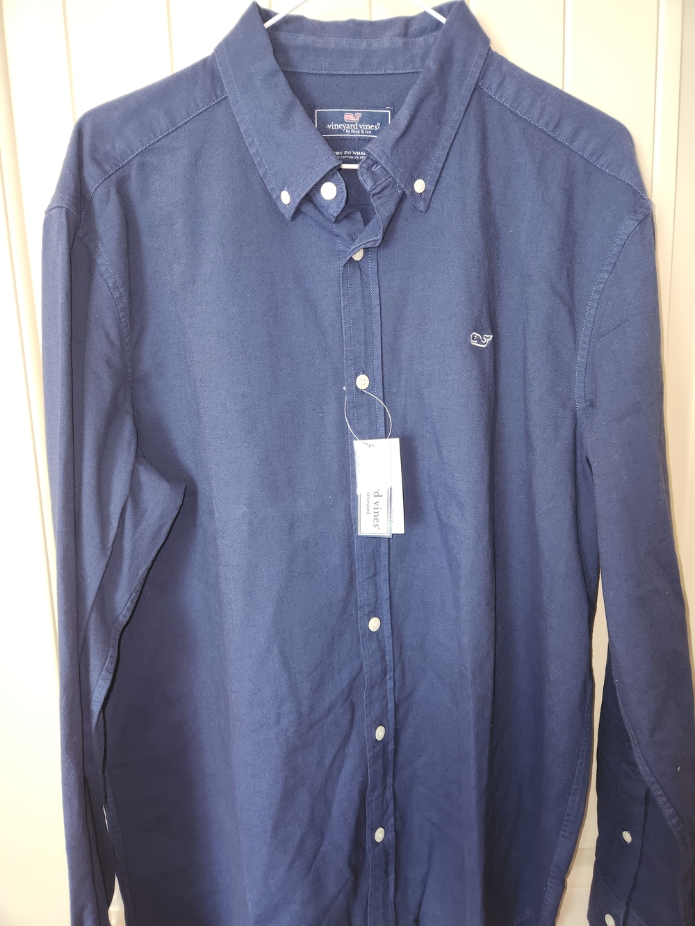 Vineyard Vines Men’s Navy Blue Button-Down Shirt